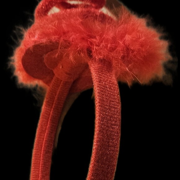 10 Funny Christmas Tree Hair Bands.  Hair Bands red with colored beads. - Picture 1 of 10